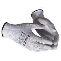 Перчатки Haupa 120304/10 с полиуретановым покрытием, 5 степень защиты от порезов, размер 10, серые  картинка